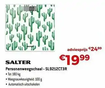 Salter personenweegschaal - sl9212ct3r