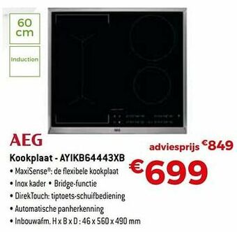 Exellent Aeg kookplaat - ayikb64443xb aanbieding
