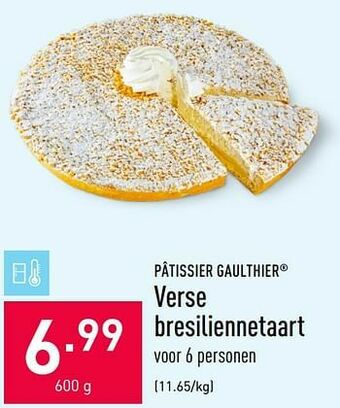 ALDI Verse bresiliennetaart aanbieding