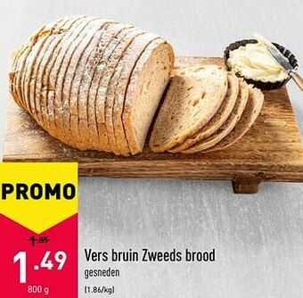 ALDI Vers bruin zweeds brood aanbieding