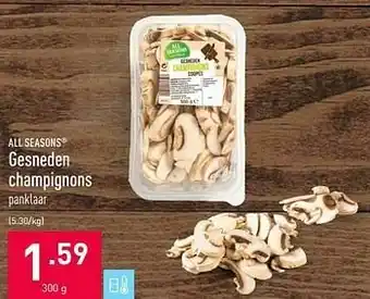 ALDI Gesneden champignons aanbieding