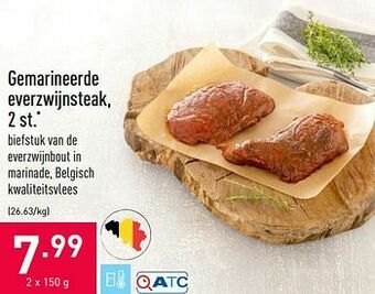 ALDI Gemarineerde everzwijnsteak aanbieding