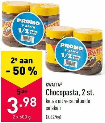 ALDI Chocopasta aanbieding