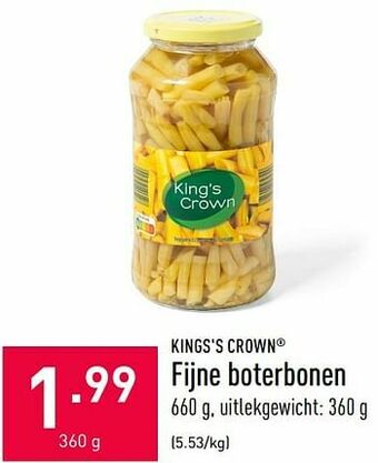 ALDI Fijne boterbonen aanbieding