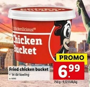 Lidl Fried chicken bucket aanbieding