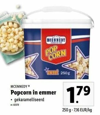 Lidl Popcorn in emmer aanbieding