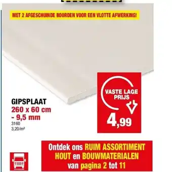 Hubo GIPSPLAAT aanbieding