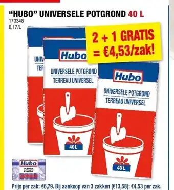 Hubo “HUBO” UNIVERSELE POTGROND 40 L aanbieding