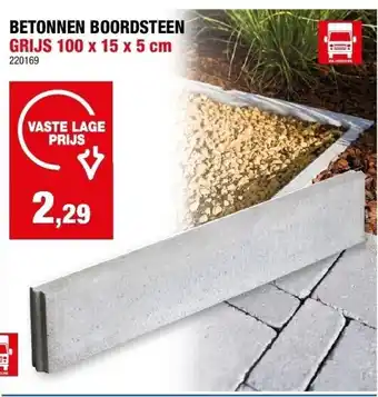 Hubo BETONNEN BOORDSTEEN aanbieding