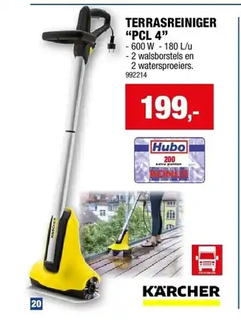 Hubo TERRASREINIGER “PCL 4” aanbieding