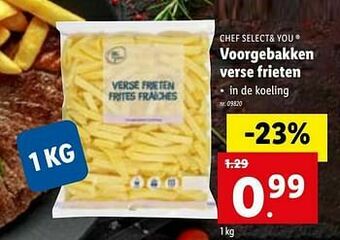 Lidl Voorgebakken verse frieten aanbieding