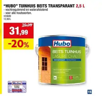 Hubo “HUBO” TUINHUIS BEITS TRANSPARANT 2,5 L aanbieding