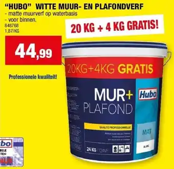 Hubo “HUBO” WITTE MUUR- EN PLAFONDVERF aanbieding