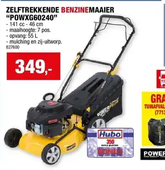 Hubo ZELFTREKKENDE BENZINEMAAIER “POWXG60240” aanbieding