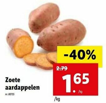 Lidl Zoete aardappelen aanbieding
