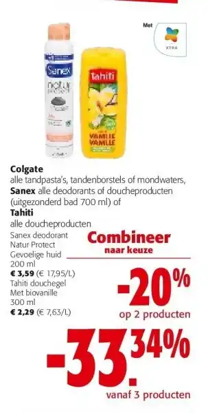 Colruyt Sanex deodorant Natur Protect Gevoelige huid 200 ml aanbieding