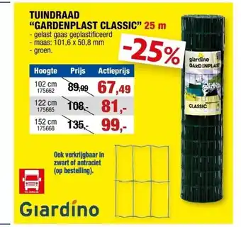 Hubo TUINDRAAD “GARDENPLAST CLASSIC” 25 m aanbieding