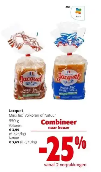 Colruyt Jacquet Maxi Jac' Volkoren aanbieding
