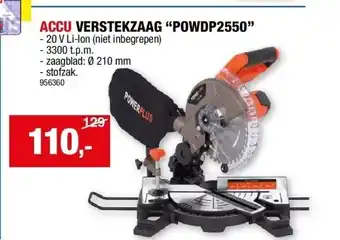 Hubo ACCU VERSTEKZAAG “POWDP2550” aanbieding