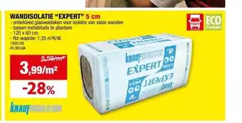 Hubo WANDISOLATIE “EXPERT” 5 cm aanbieding