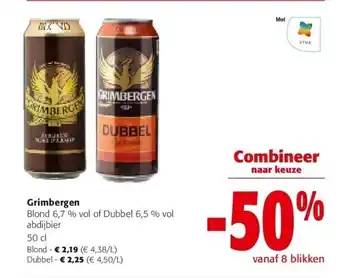 Colruyt Grimbergen Blond 6,7 % vol aanbieding