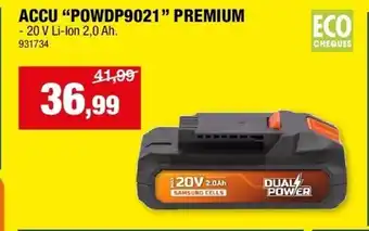 Hubo ACCU “POWDP9021” PREMIUM aanbieding