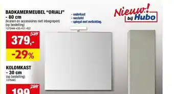 Hubo BADKAMERMEUBEL “ORIALI” - 80 cm aanbieding