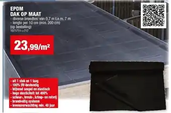 Hubo EPDM DAK OP MAAT aanbieding