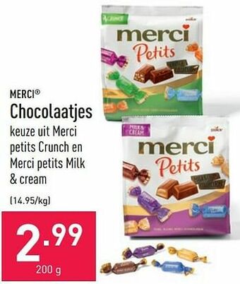 ALDI Merci chocolaatjes aanbieding