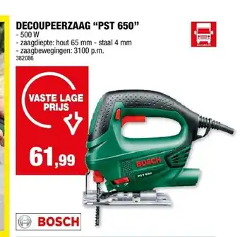 Hubo DECOUPEERZAAG “PST 650” aanbieding