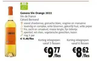 Colruyt Genora Vin Orange 2022 aanbieding