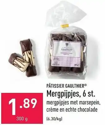 ALDI Pâtissier gaulthier mergpijpjes aanbieding