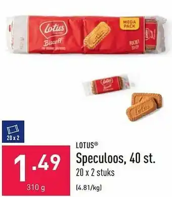 ALDI Lotus speculoos aanbieding