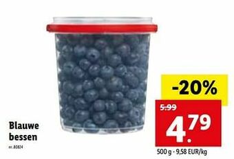 Lidl Blauwe bessen aanbieding