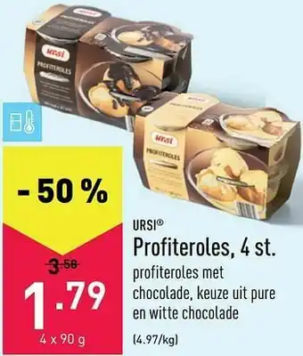 ALDI Ursi profiteroles aanbieding