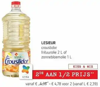 Lesieur croustidor frituurolie of zonnebloemolie