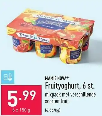 ALDI Mamie nova fruityoghurt aanbieding