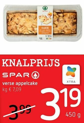 Spar Colruyt Verse appelcake aanbieding