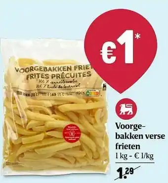 Delhaize Voorgebakken verse frieten aanbieding