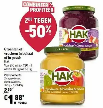 Hak appelmoes, extra kwaliteit