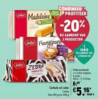 Delhaize Lotus zebra original aanbieding