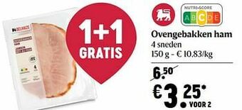 Delhaize Ovengebakken ham aanbieding