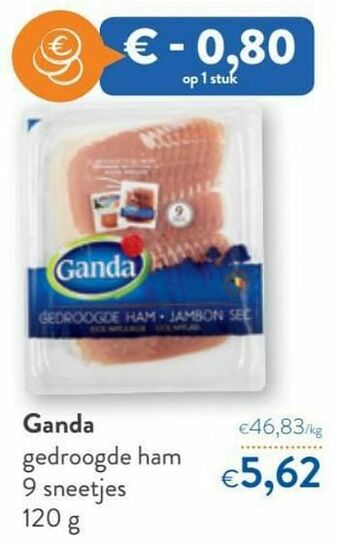 Ganda gedroogde ham