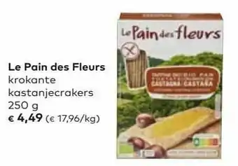 Bio Planet Le pain des fleurs krokante kastanjecrakers aanbieding