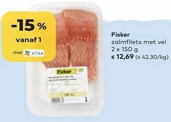 Bio Planet Fisker zalmfilets met vel aanbieding