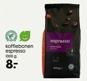 HEMA Koffiebonen espresso aanbieding