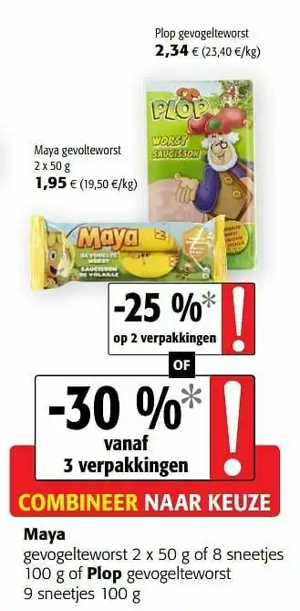 Colruyt Maya gevolteworst aanbieding
