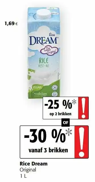 Colruyt Rice dream original aanbieding