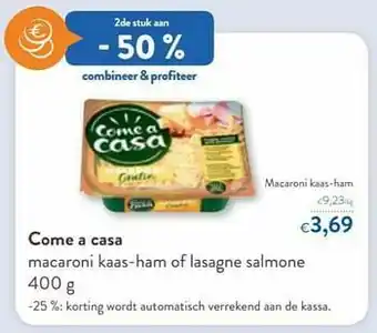 OKay Come a casa macaroni kaas-ham aanbieding