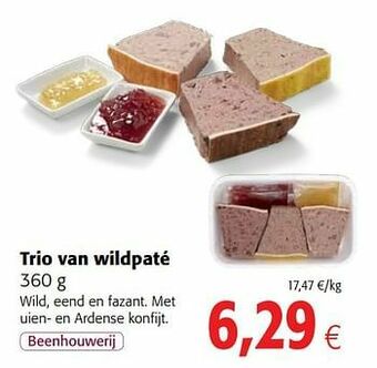 Colruyt Trio van wildpaté aanbieding